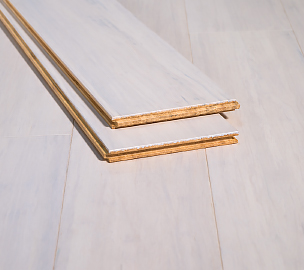 Rustic Ivory Brushed White Strand Woven Ambient Bamboo Wide Plank Floor66