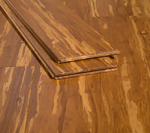 Tiger Marbled Natural Carbonized Hardwood Strand Bamboo Floors444